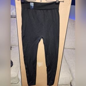 NWT Tru Fit Leggings Women's Size Small Black Comfort Waist FL7100 Fleece Lined